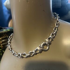 Italian 925 chunky choker link Silver Chain Necklace 53 grams